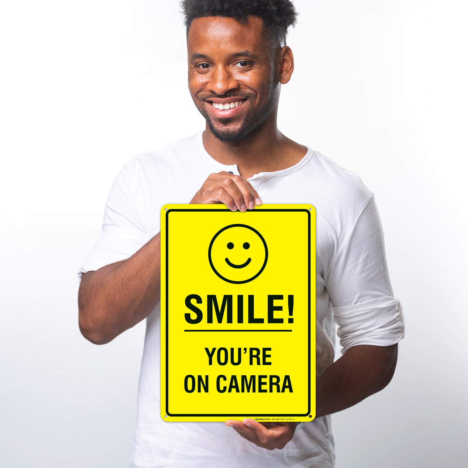 Smile Your On Camera Sign, Security Video Surveillance Sign, 10x14